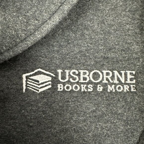 Port Authority Ladies Charcoal Blazer Usborne Books Logo Size L - Picture 5 of 7